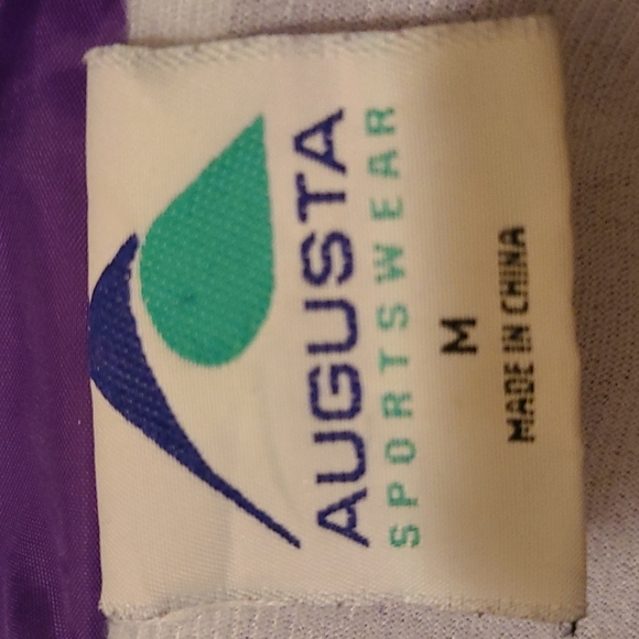 AUGUSTA Purple fully lined Snap closure wind jacket - Size Medium - Picture 4 of 4